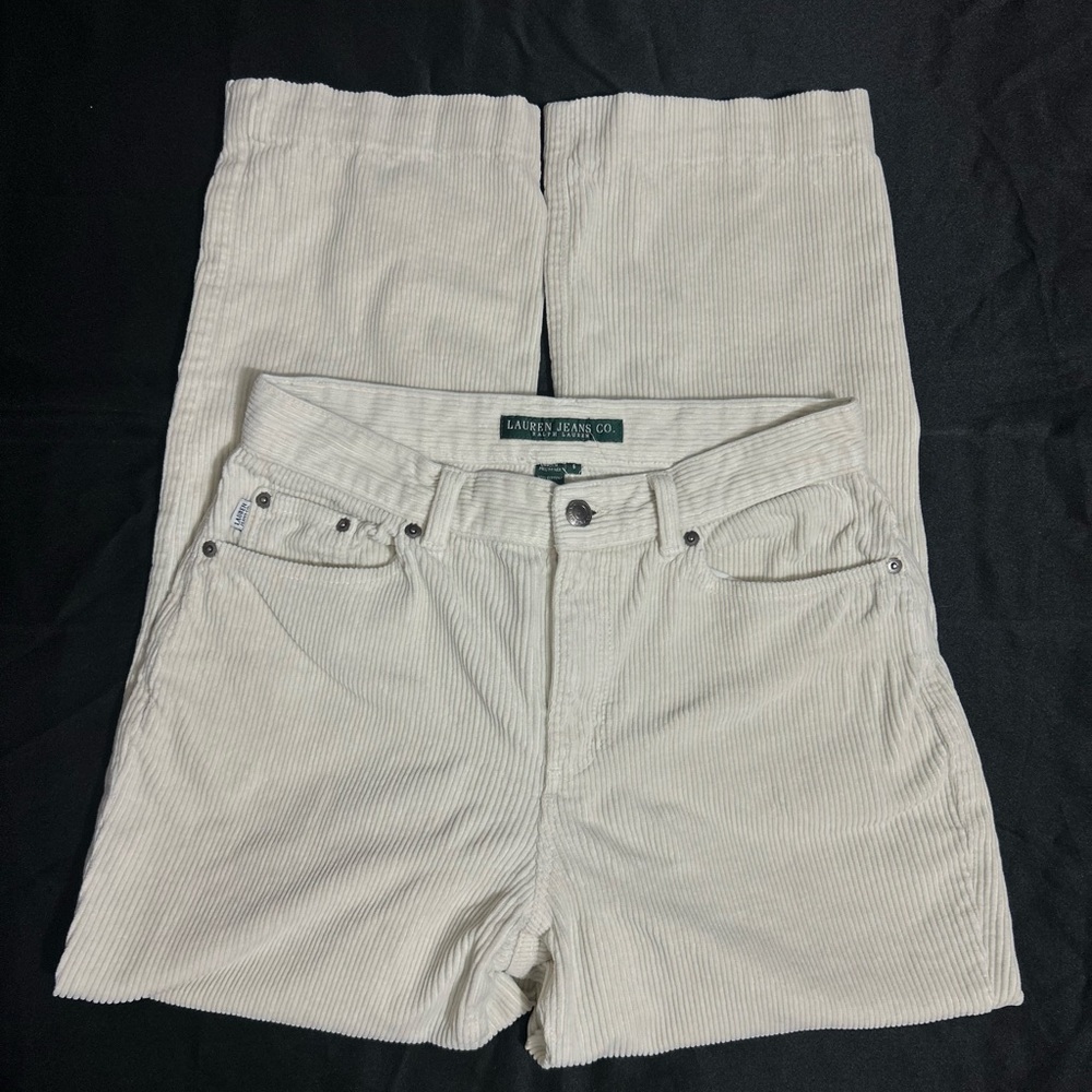 Polo Ralph Lauren Cream Corduroy Women’s Pants Size 6
